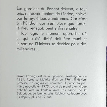 Le Roi des Murgos - Chant 2 de La Mallorée - David Eddings - Fantasy d'occasion - Saga épique - Livre