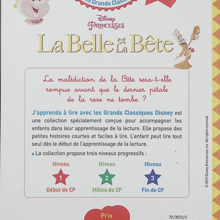 Disney La Belle et la Bête – CP Niveau 1 – J’apprends à lire avec Disney – Première lecture - Livre