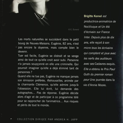 Autobiographie d’une tueuse – Brigitte Kernel – Roman policier, thriller psychologique, confession criminelle et suspense - Livre