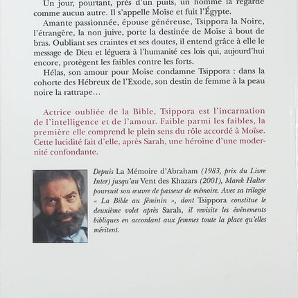 La Bible au féminin Tome 2 – Tsippora – Marek Halter – Roman historique autour de Moïse - Livre