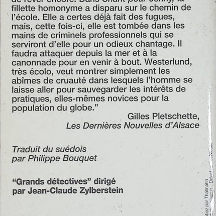 Chant pour Jenny – Staffan Westerlund – Polar suédois – Enquête d'Inga-Lisa Östergren – Livre d'occasion - Livre