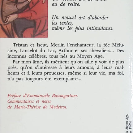 Romanciers et chroniqueurs du Moyen Âge - Marie-Thérèse de Medeiros | Histoire médiévale, littérature française, chevalerie, récits anciens | Livre d'occasion - Livre