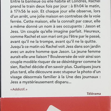 La Fille du train – Paula Hawkins | Thriller psychologique, disparition mystérieuse et secrets inavouables - Livre
