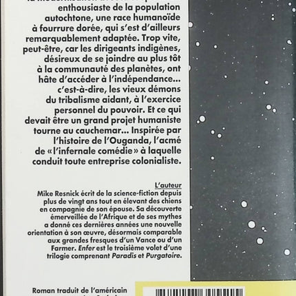 Enfer – Mike Resnick – Chronique d’une planète lointaine, science-fiction, aventure spatiale et monde extraterrestre - Livre
