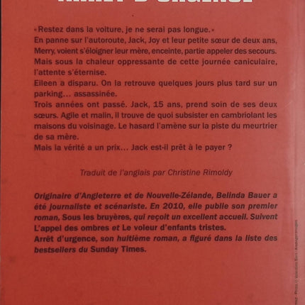 Arrêt d'urgence – Belinda Bauer – thriller policier, suspense, enquête criminelle, disparition et secrets de famille - Livre