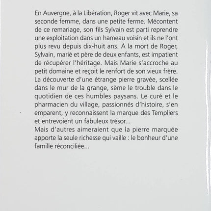 La Pierre marquée – Antonin Malroux – roman du terroir, drame familial et secrets de village - Livre
