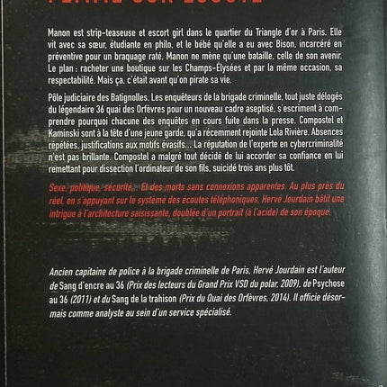 Femme sur écoute – Hervé Jourdain – thriller policier et enquête de la brigade criminelle - Livre