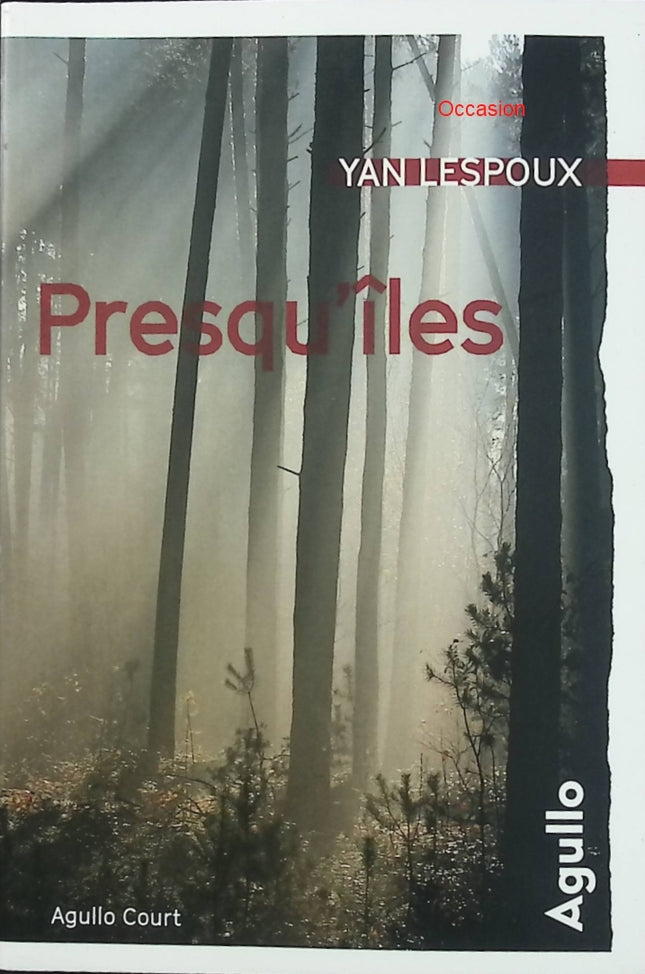 Presqu’îles – Yan Lespoux – Recueil de nouvelles contemporaines françaises – Portraits de vie dans le Médoc - Livre