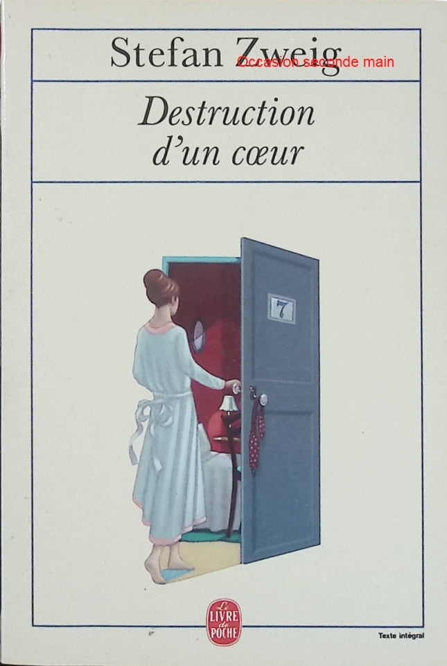 Destruction d'un cœur - Stefan Zweig - Nouvelle psychologique d'occasion - Livre