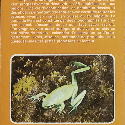 Je reconnais les Amphibiens – Gérard Baumgart – Guide nature, grenouilles, crapauds, tritons – Livre d’occasion - Livre