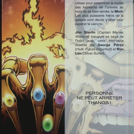 Infinity Gauntlet - George Pérez, Ron Lim & Jim Starlin - Comics Marvel d'occasion - Livre