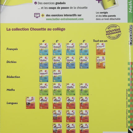 Maths 5e – Cahier d’entraînement et de révision – Exercices de mathématiques collège – Niveau 5e - Livre