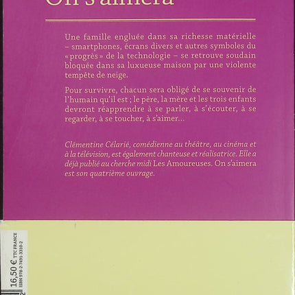 On s'aimera – Clémentine Célarié – roman contemporain amour reconstruction résilience relations humaines - Livre