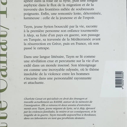 Taym, une odyssée syrienne – Charlotte Canat et Taym – Témoignage sur l’exil de la Syrie à la France - Livre