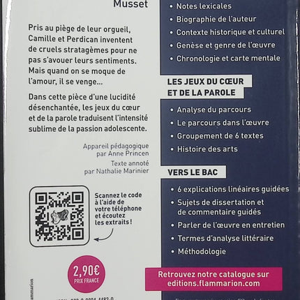 On ne badine pas avec l’amour – Alfred de Musset – Théâtre classique – Amour, passion et drame - Livre
