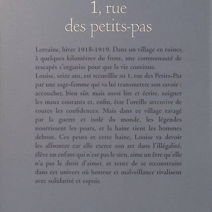 1, rue des Petits-Pas - Nathalie Hug - Roman historique - Lorraine - Après-guerre - Sage-femme - Louise - Guerre - Livre