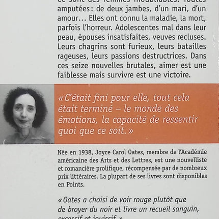 Terres amères – Joyce Carol Oates – Recueil de nouvelles – Deuil, femmes, perte et destins tragiques - Livre