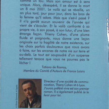 J’aurais préféré vivre – Thierry Cohen, roman contemporain sur l’amour, les regrets, les choix de vie et les secondes chances - Livre