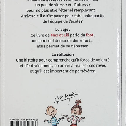 Max a la passion du foot – Tome 21 – Dominique de Saint-Mars – Livre jeunesse Max et Lili d'occasion - Livre