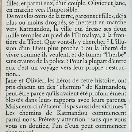 Les Chemins de Katmandou René Barjavel Roman aventure société voyage - Livre