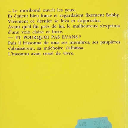 Pourquoi pas Evans ? – Agatha Christie – roman policier à énigme et mystère britannique - Livre