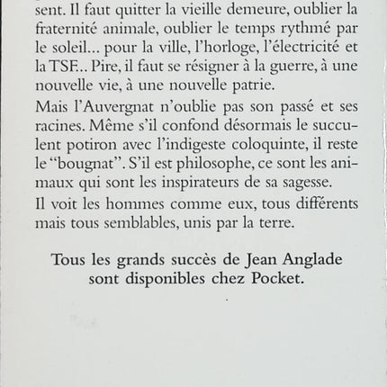 Le voleur de coloquintes – Jean Anglade – roman régional, mémoire rurale et terre d’Auvergne - Livre