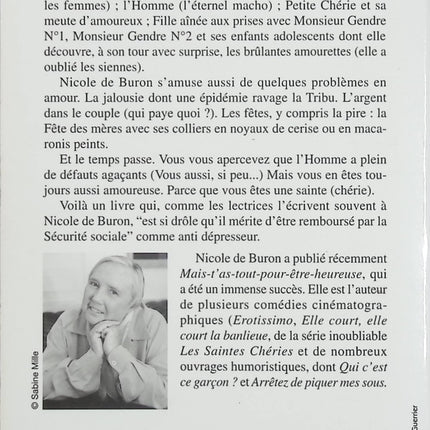 Cheri Tu M'Écoutes ?... Alors Répète Ce Que Je Viens De Dire... – Nicole de Buron – Roman humoristique sur la vie de couple - Livre
