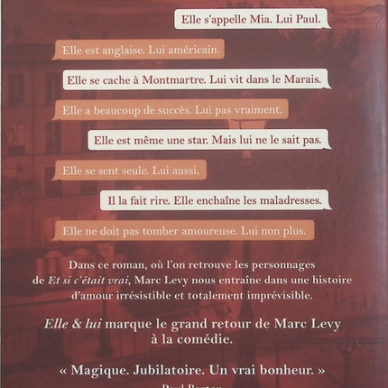 Elle & Lui – Marc Levy – Roman d’amour, rencontres, humour et comédie romantique – Livre d’occasion - Livre