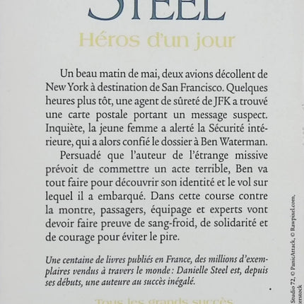 Héros d'un jour - Danielle Steel - roman contemporain, drame, famille, courage et destin - Livre