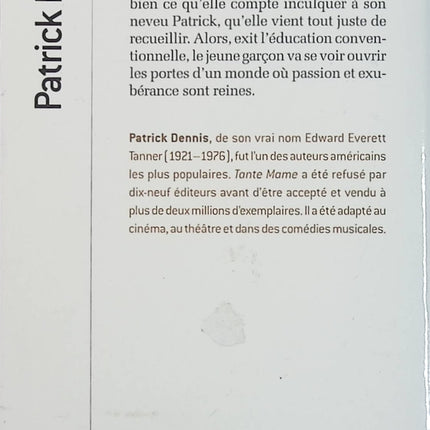 Tante Mame - Patrick Dennis - Roman d'humour d'occasion - Comédie familiale et aventure - Livre