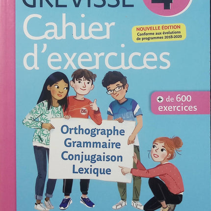 Cahier Grevisse 4e – Français – Édition 2021 – Ariane Carrère & Jean-Christophe Pellat – Collège - Livre