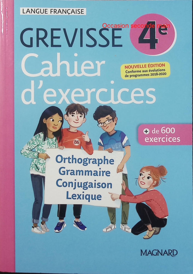Cahier Grevisse 4e – Français – Édition 2021 – Ariane Carrère & Jean-Christophe Pellat – Collège - Livre