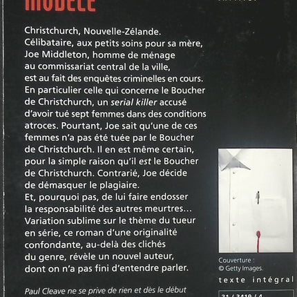 Un employé modèle - Paul Cleave - livre