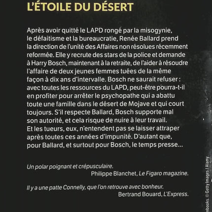 L’Étoile du désert Michael Connelly – Thriller policier, enquête criminelle et suspense avec Renée Ballard et Harry Bosch - Livre
