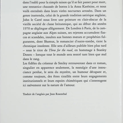 Un amant naïf et sentimental – John le Carré – Roman d’espionnage guerre froide amour trahison et désillusion - Livre