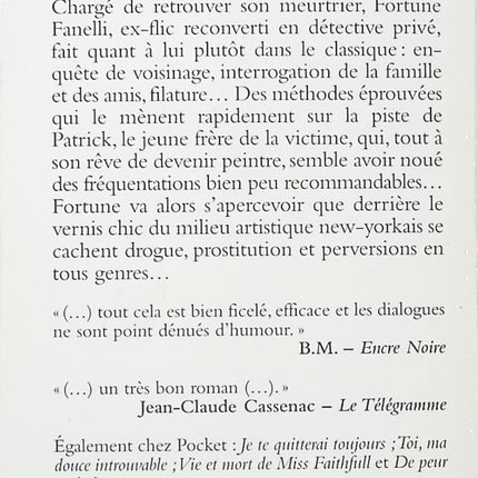 La mort dans l’art Sandra Scoppettone – roman policier enquête mystère art contemporain - livre