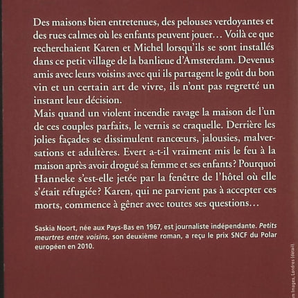Petits meurtres entre voisins – thriller psychologique domestique de Saskia Noort – secrets de voisinage et suspense haletant - livre