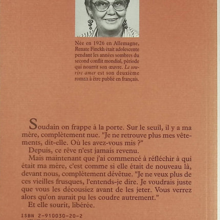 Le Sourire amer – roman historique émouvant sur la Seconde Guerre mondiale – Renate Finckh - Livre