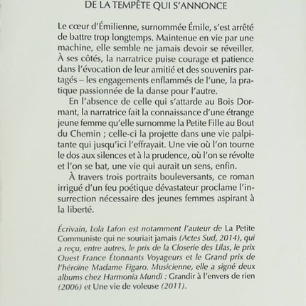 Nous sommes les oiseaux de la tempête qui s’annonce Lola Lafon – roman contemporain engagé et puissant - Livre