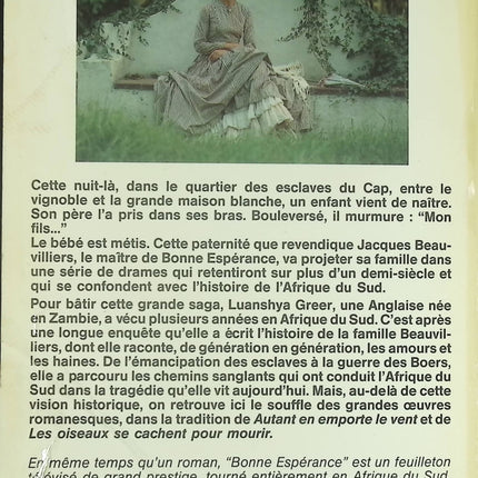 Bonne espérance - Tome 1 - Roman d’aventure et saga captivante de Luanshya Greer - Livre