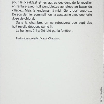 Les Sept Cadrans – roman policier classique d’Agatha Christie – enquête, mystère et suspense dans un huis clos captivant - livre