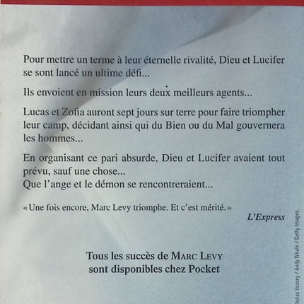 Sept jours pour une éternité… Marc Levy – roman contemporain romance et suspense - Livre