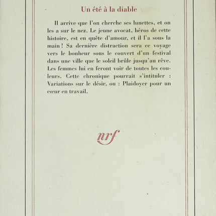 Un été à la diable - Roman contemporain et récit initiatique de Daniel Boulanger - Livre