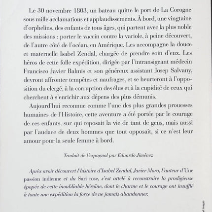 L’Expédition de l’espoir – Javier Moro, roman historique inspiré de faits réels - livre