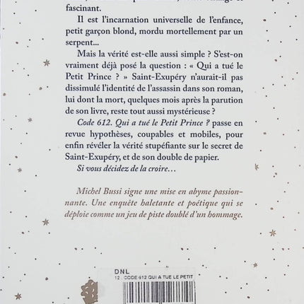 Code 612 : Qui a tué le petit Prince ? Michel Bussi thriller policier suspense et enquête - Livre