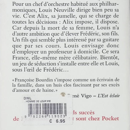 Roman contemporain famille amour secrets L’Homme de leur vie – Françoise Bourdin - livre