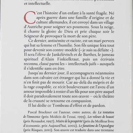 Un bon fils – Pascal Bruckner – Roman contemporain sur famille, relations père-fils et secrets personnels - livre