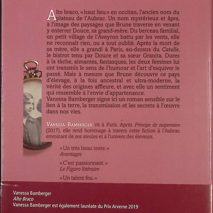 Alto Braco – Vanessa Bamberger – Roman contemporain captivant sur musique, passions et relations humaines - livre