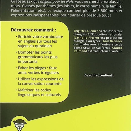 L’anglais pour les nuls – coffret 2 livres pour apprendre et progresser facilement - Livre