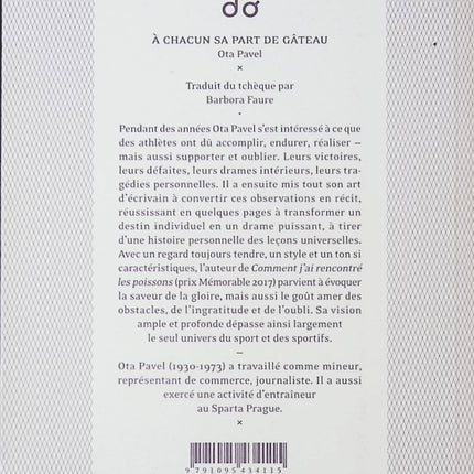 A chacun sa part de gâteau – Ota Pavel, récit tendre et humain - livre